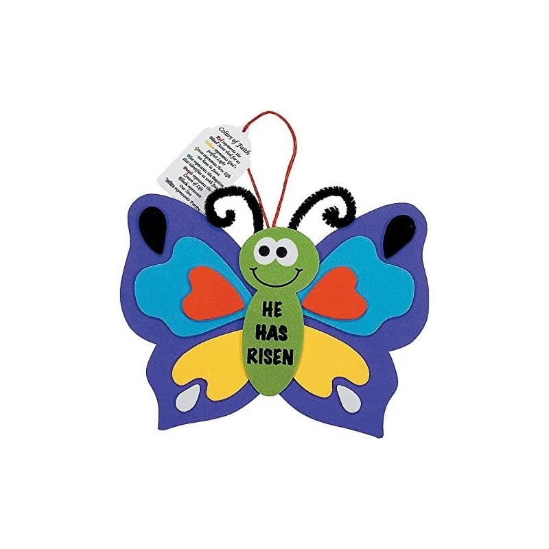 The Salvation Story Butterfly Bible Craft Kit - Makes 12 - Religious DIY Crafts for Kids and Sunday School Activities $26.17 ...