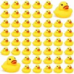 50 pcs Mini Yellow Rubber Duck Party Decoration Bath Toy Rubber Duck Pool Toy Rubber Duck Baby Shower Decoration Squeaky Duck...