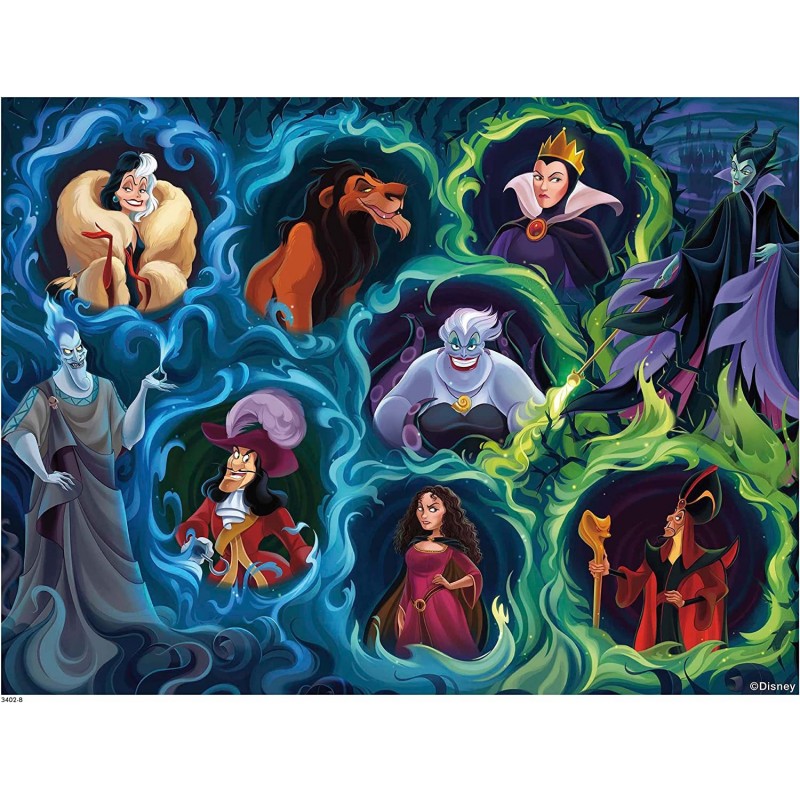 Disney - Villains 3-1500 Piece Jigsaw Puzzle $32.08 Jigsaw Puzzles