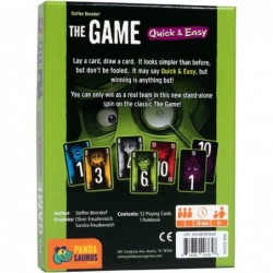 The Game Quick and Easy Card Game | Cooperative Strategy Game | Interactive Game | Fun Family Game for Adults and Kids | Ages...