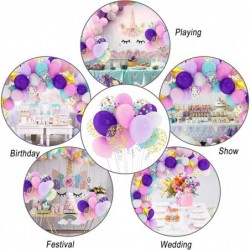 338Pcs Unicorn Birthday Balloons Arch Garland Kit Confetti Latex Foil Purple Pink Balloons Happy Birthday Banner Tassels for ...