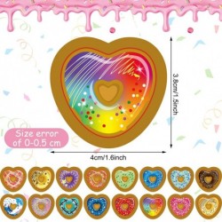 480 Pieces Donut Heart Stickers Set for Kids Teacher Stickers for School Kids Reward Donut Candy Theme Classroom Party Decor ...