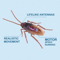 Robotic 4-Pack Electronic Cockroach & Spider - Realistic Creepy Crawly and Scary Insects by ZURU $34.46 Gags & Practical Joke...