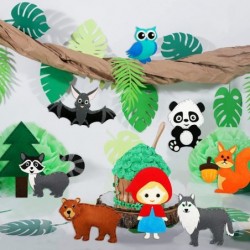 Crafts-Sewing-Kits for Kids 12 Set DIY Plush Woodland Animals Crafts Kits for Girls Boys Ages 6-12 Christmas Birthday Gifts E...