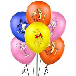 32PCS Winnie the Pooh and Friends Balloons Party Supplies 12" Latex Balloon for Birthday Party Decorations Birthday Backdrop ...