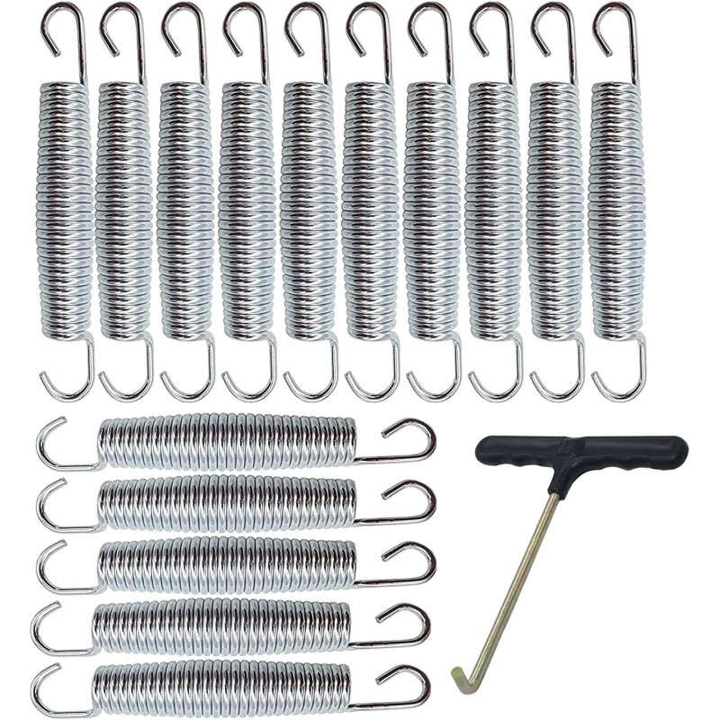 5.5 Inch(14cm) Trampoline Spring Heavy Spring Stainless Steel Galvanized Spring (10Pcs) and 1T-Hook $38.19 Trampolines & Acce...