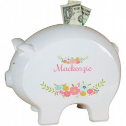 Personalized Honey Bees Piggy Bank $85.66 Kids' Money Banks