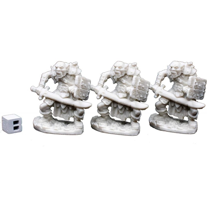 77019: Orc Swordsman (3) Dark Heaven Bones Plastic Miniatures $16.18 Miniature Novelty Toys