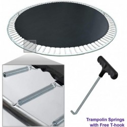 40 Pack 7" Trampoline Spring Galvanized Steel Replacement Free T-Hook APL2076 $84.72 Trampolines & Accessories