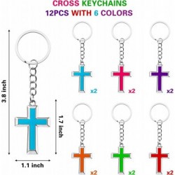 24Pcs Easter Jesus Loves You Silicone Bracelets and Cross Keychains Kit Colorful Rubber Wristbands Religious Jesus Key Rings ...