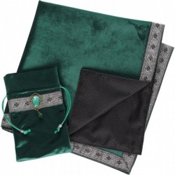 Tarot Cards Bag Tablecloth Table Altar Cloth Tarot Tloth Witchcraft Astrology Divination Non-Slip mat (Green) $39.87 Fortune ...