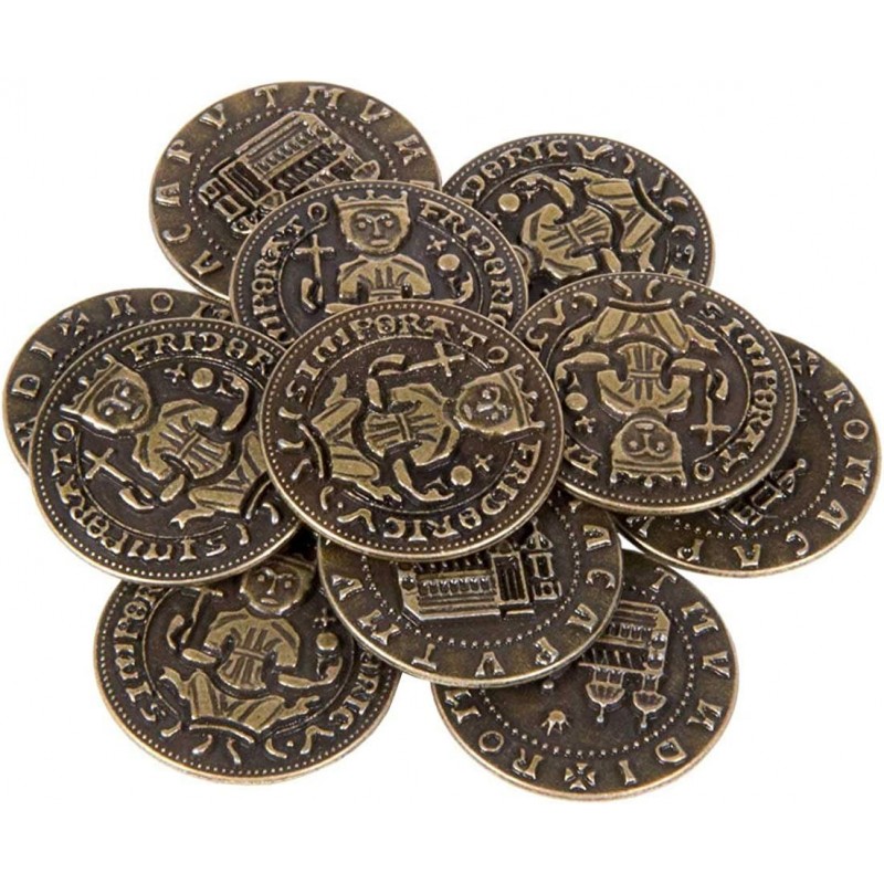 Middle Ages Themed Gaming Coins - Medium 25mm 12-Pack Novelty Fantasy Replica Coins $18.21 Game Accessories