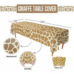 Giraffe Table Covers (Pack of 2) - 54"x108" XL - Giraffe Birthday Party Supplies Giraffe Tabecloth Table Covers Safari Birthd...