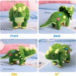 Dinosaur Plush Toy 16" Stuffed Animal Triceratops Throw Plushie Pillow Doll Soft Green Fluffy Friend Hugging Cushion - Presen...