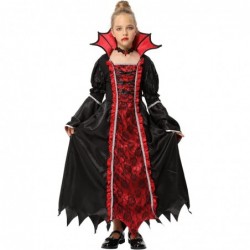 Royal Vampire Costume Set for Girls Halloween Dress Up Party Gothic Victorian Vampiress Queen Role Play Toys $28.90 Kids' Cos...