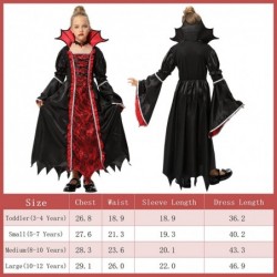 Royal Vampire Costume Set for Girls Halloween Dress Up Party Gothic Victorian Vampiress Queen Role Play Toys $28.90 Kids' Cos...