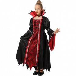 Royal Vampire Costume Set for Girls Halloween Dress Up Party Gothic Victorian Vampiress Queen Role Play Toys $28.90 Kids' Cos...