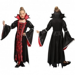 Royal Vampire Costume Set for Girls Halloween Dress Up Party Gothic Victorian Vampiress Queen Role Play Toys $28.90 Kids' Cos...