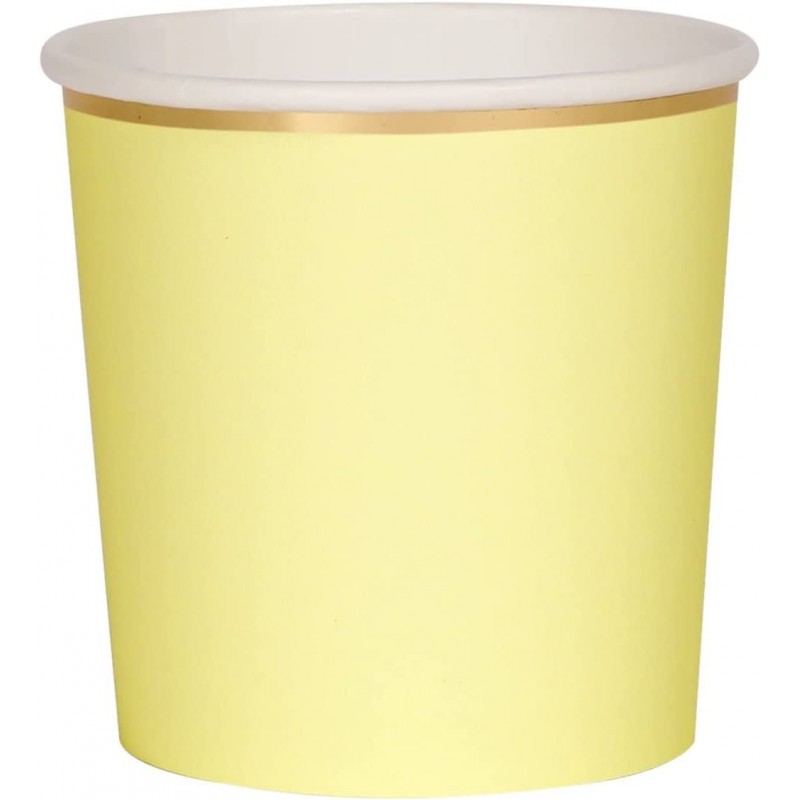 Pale Yellow Tumbler Cups $15.70 Kids' Party Tableware