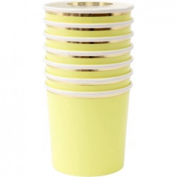 Pale Yellow Tumbler Cups $15.70 Kids' Party Tableware