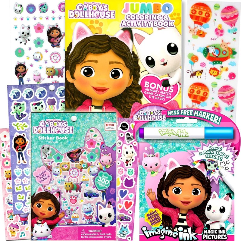 Gabby's Dollhouse Coloring Books Set for Girls - Bundle with Imagine Ink Kids Coloring Activity Book and More $32.22 Craft Kits