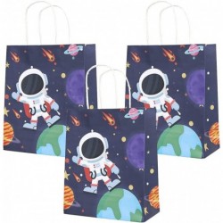 12 PCS Space Gift Bags Planet Galaxy Space Astronaut Party Favor Bags Goodie Bags Paper Treat Bags with Handles for Kids Birt...