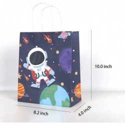 12 PCS Space Gift Bags Planet Galaxy Space Astronaut Party Favor Bags Goodie Bags Paper Treat Bags with Handles for Kids Birt...