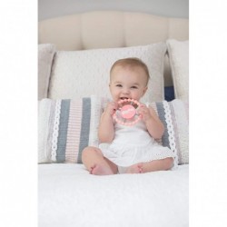 Happy Teether for Girls - Soft & Easy Grip Teething Ring Perfect for Babies and Teething Toys to Help Soothe Gums Non-Toxic B...