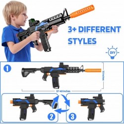 Toy Gun for Nerf Guns Automatic Sniper Rifle 3 Modes Burst Electric Toy Foam Blaster with 120 Bullets 2 Magazines & Goggles D...