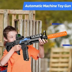 Toy Gun for Nerf Guns Automatic Sniper Rifle 3 Modes Burst Electric Toy Foam Blaster with 120 Bullets 2 Magazines & Goggles D...