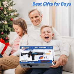 Toy Gun for Nerf Guns Automatic Sniper Rifle 3 Modes Burst Electric Toy Foam Blaster with 120 Bullets 2 Magazines & Goggles D...