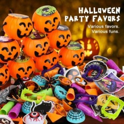 Halloween Party Favors for Kids Bulk Halloween Toys Prefilled Pumpkins Buckets Halloween Pinata Stuffers Halloween Bucket Goo...