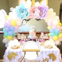 Table Balloon Arch Kit 12ft Balloon Arch Stand for Different Table Size Party Backdrop Decoration for Birthday Wedding Gradua...