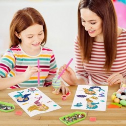 Gem Diamond Painting Kit for Kids 26 Pieces Diamond Painting Stickers with DIY Painting Tools to Create Your Own Magical Stic...