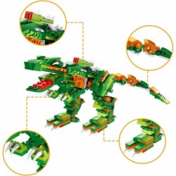 Dinosaur Building Blocks 8-in-1 Dinosaur Building Toys 391 PCS Dinotrux Building Sets for Kids Dinosaur Building Kit Dinosaur...