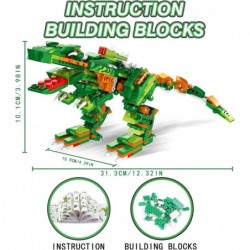 Dinosaur Building Blocks 8-in-1 Dinosaur Building Toys 391 PCS Dinotrux Building Sets for Kids Dinosaur Building Kit Dinosaur...