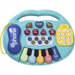 Children's Educational Multi-Function Electronic Organ Early Education in The Semester Analog Phone Colorful Piano Soft Light...