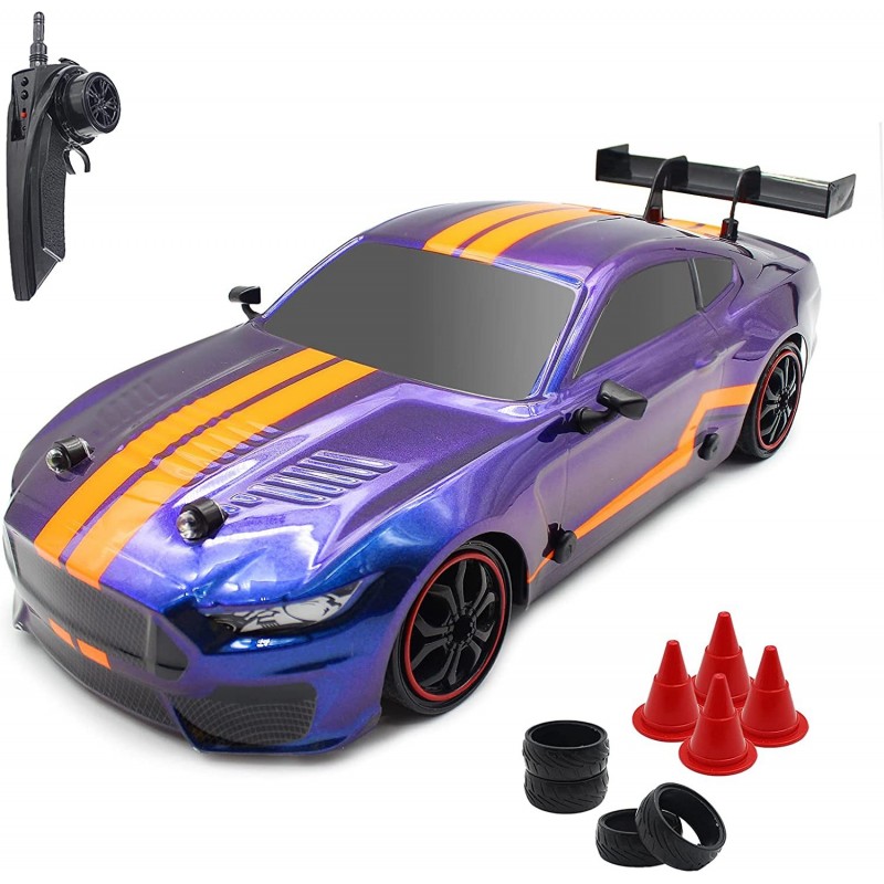 RTR RC Drift Car 1:14 Large Scale 2.4G Remote Control Super Sport Racing Car 4WD High Speed 35km/h Fast Hobby Toy Drifting Ra...