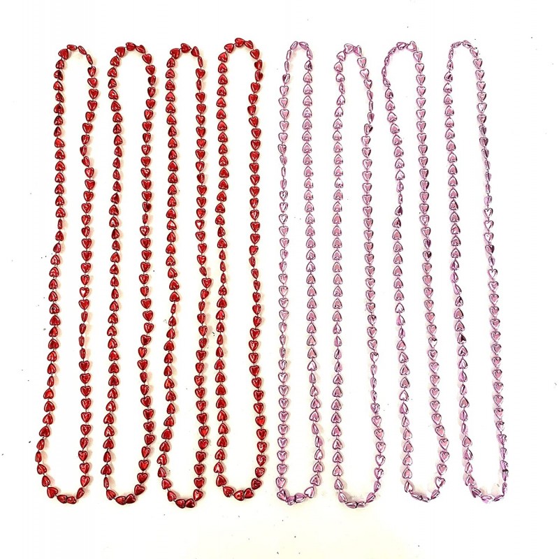 Valentine's Day Bead Necklace Bachelor Party Heart Shaped Beads Necklaces Gift (12 Pcs) $23.24 Kids' Dress-Up Accessories