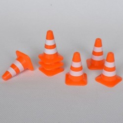 14pcs Miniature Traffic Cones Traffic Signs Mini Traffic Signs Roadblock Cone Pretend Play Toys for Sand Table Engineering Co...