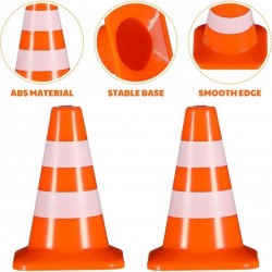 14pcs Miniature Traffic Cones Traffic Signs Mini Traffic Signs Roadblock Cone Pretend Play Toys for Sand Table Engineering Co...