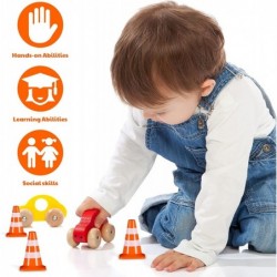 14pcs Miniature Traffic Cones Traffic Signs Mini Traffic Signs Roadblock Cone Pretend Play Toys for Sand Table Engineering Co...