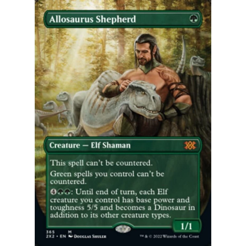 Magic: the Gathering - Allosaurus Shepherd (365) - Borderless - Double Masters 2022 $60.26 Trading Cards & Accessories