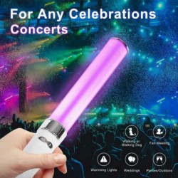 18 Colors Changing Glow Sticks LED Light Stick Party Supplies Resuable 2 Modes Flashing Light Glowsticks Glow in Dark Party S...