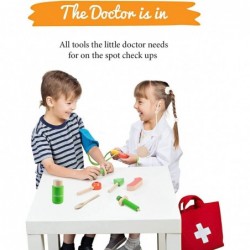 Wooden Toy Doctor Kit For Kids By Pretend Medical Play Set For Boys & Girls | Learning & Educational Role Play Set For Childr...