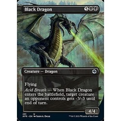 Magic: the Gathering - Black Dragon (291) - Borderless - Foil - Adventures in The Forgotten Realms $13.22 Trading Cards & Acc...