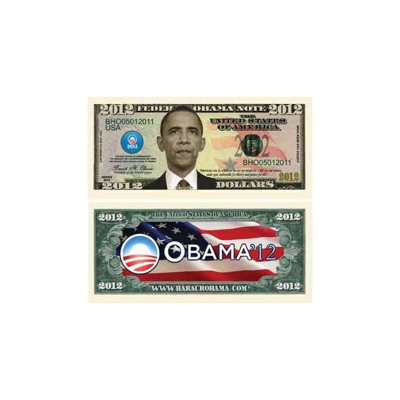 Barack Obama 2012 Commemorative Dollar Bill Collectible in Currency Holder $15.75 Gags & Practical Joke Toys