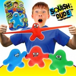 Squish Dude Stretchy Gel Man-Fidget Toy (3 Squish Dude Assorted). Stress & Anxiety Relief Sensory Toys for Kids and Adult. Pa...