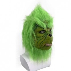 Christmas Mask Deluxe Latex Comedy Movie Halloween Party Props Green $33.75 Kids' Dress-Up Accessories