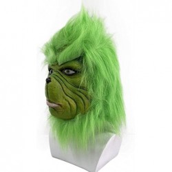 Christmas Mask Deluxe Latex Comedy Movie Halloween Party Props Green $33.75 Kids' Dress-Up Accessories